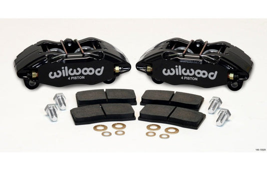 Wilwood DPHA Front Caliper & Pad Kit Black Honda / Acura with 262mm OE Rotor - #140-13029