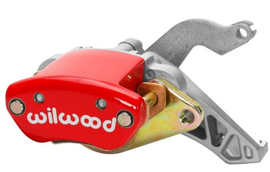 Wilwood Caliper-MC4 Mechanical-R/H - Red with Logo 1.19in Piston .81in Disc - #120-12069-RD