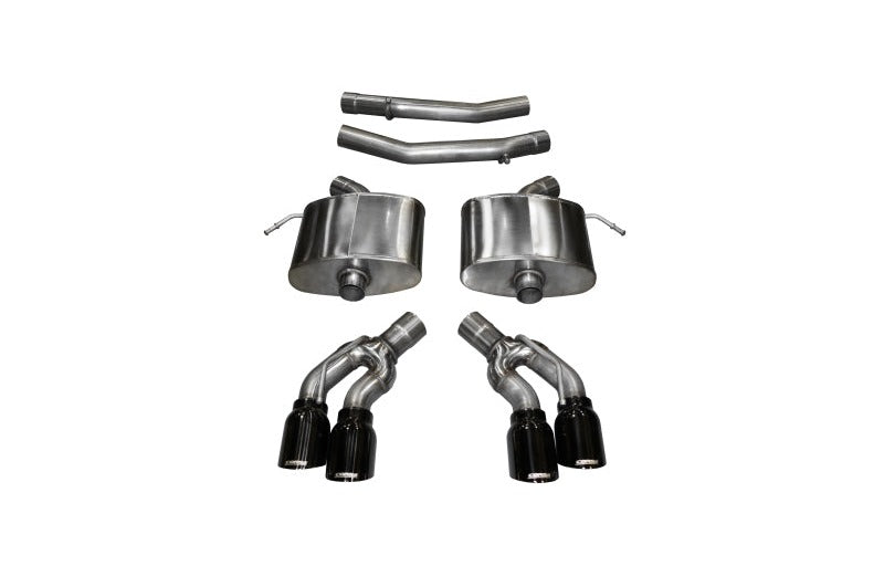 Corsa 2016-2019 Cadillac CTS V 6.2L V8 2.75in Black Xtreme Axle-Back Exhaust