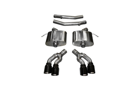 Corsa 2016-2019 Cadillac CTS V 6.2L V8 2.75in Black Xtreme Axle-Back Exhaust