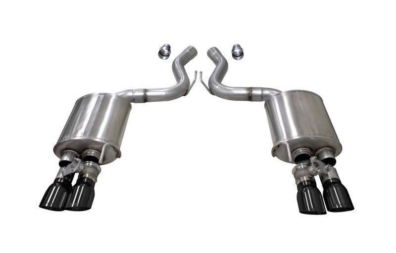 Corsa 2018-2023 Ford Mustang GT Fastback 5.0L 3in Sport Axle-Back Exhaust with 4in Black Tips