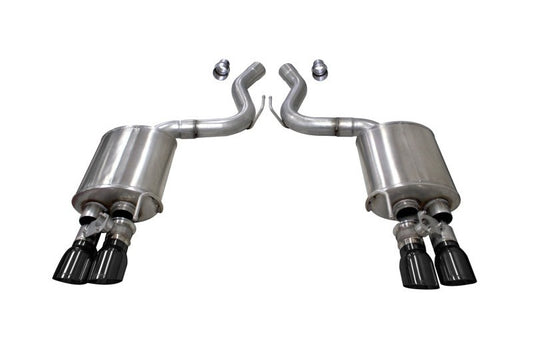 Corsa 2018-2023 Ford Mustang GT Fastback 5.0L 3in Sport Axle-Back Exhaust with 4in Black Tips