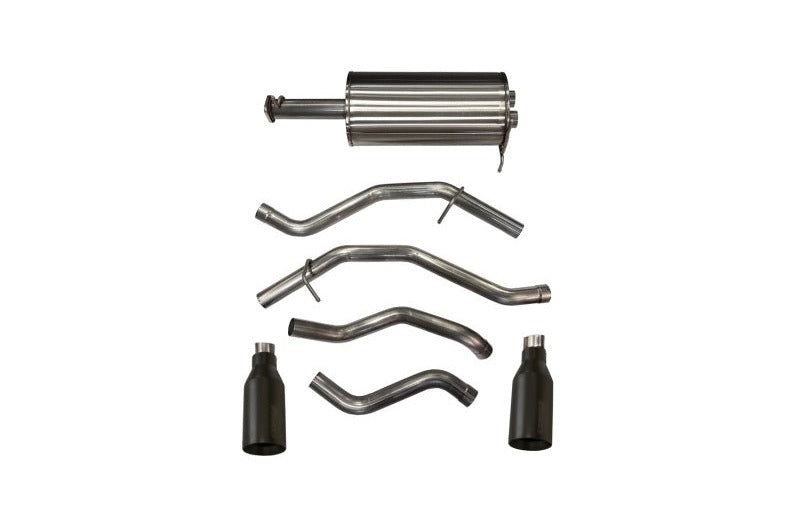 Corsa 2019-24 Ram 1500 5.7L Crew Cab with 57in or 76in Bed Cat-Back Dual Rr Exit 5in Blk Cerakote Tips