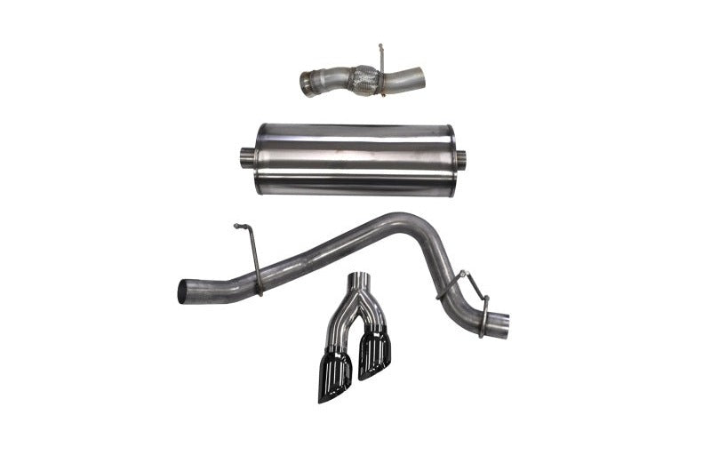 Corsa 2015-2020 GMC Yukon Denali 6.2L V8 Single Side Exit Cat-Back Exhaust w/ Polished Black Tips