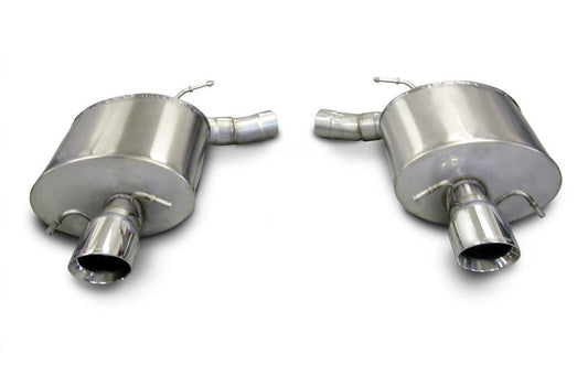 Corsa 2009-2014 Cadillac CTS Sedan V 6.2L V8 Polished Sport Axle-Back Exhaust