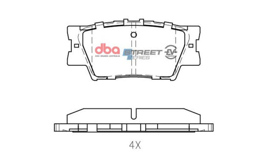 DBA 2013-2018 Lexus ES300h Rear SSEV Street Series Brake Pads