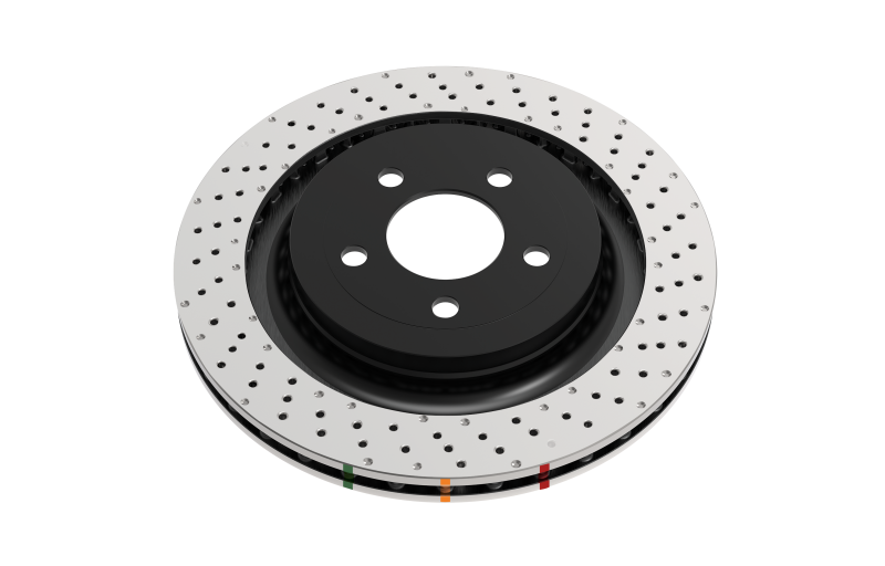 DBA 96-08 Mitsubishi Lancer Evo (IV-IX) Rear 4000 Series Drilled Wavey Rotor