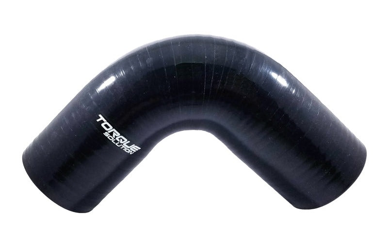 Torque Solution 90 Degree Silicone Elbow: 2 inch Black Universal