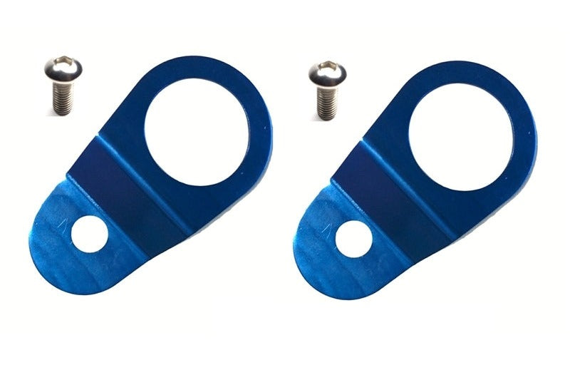 Torque Solution Radiator Mount Combo with Inserts (Blue) : Mitsubishi Evolution 7/8/9