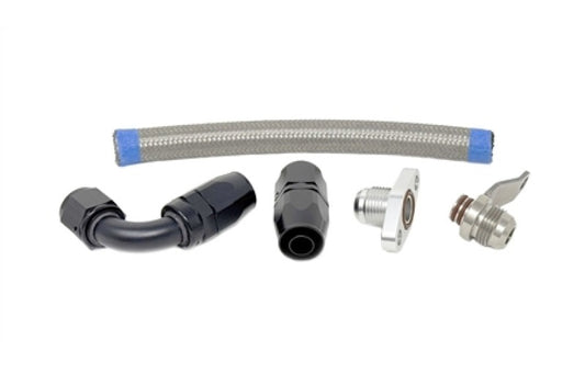 Torque Solution -10AN Turbo Oil Return Line Kit: Subaru EJ All Years Stock Location