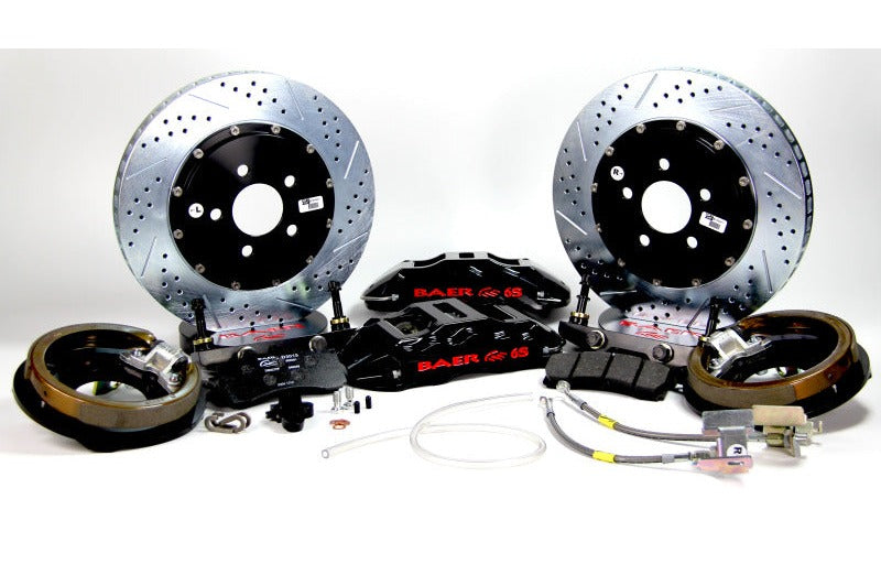Baer Brakes 1960-1986 Chevrolet C10 Pickup 15in Extreme+ Rear Brake Kit-Black- — 6 Lug (6x5.5"BC)
