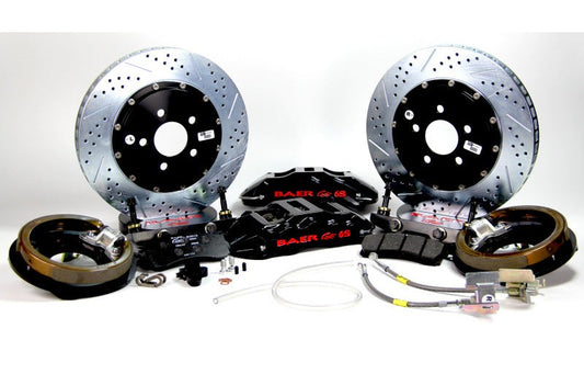 Baer Brakes 1960-1986 Chevrolet C10 Pickup 15in Extreme+ Rear Brake Kit-Black- — 5 Lug (5x5"BC)