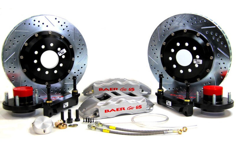 Baer Brakes 1965-1966 Ford Mustang 15in Extreme+ Front Brake Kit-Silver-