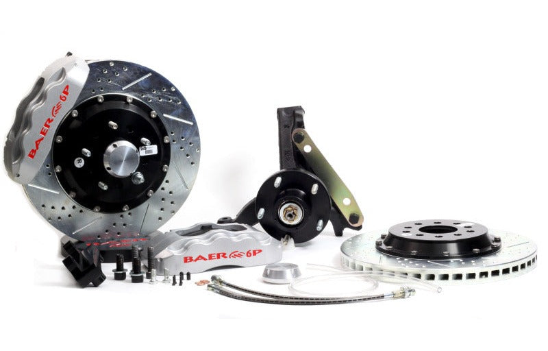 Baer Brakes 1994-1996 Chevrolet Impala 13in Pro+ Front Brake Kit-Silver-