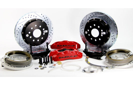 Baer Brakes 1982-1992 Chevrolet Camaro 14in Pro+ Rear SDZ Brake Kit - Grabber Blue — Fits 1982-1992 GM F-Body Cars with OE Saginaw 10 Bolt C-clip (BIH) Disc Brake…