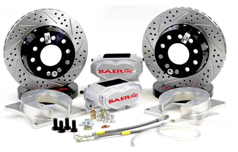 Baer Brakes Rear Ends with Ford 9in SB HE 11in SS4+ Deep Stage Rear SDZ Brake Kit - Clear