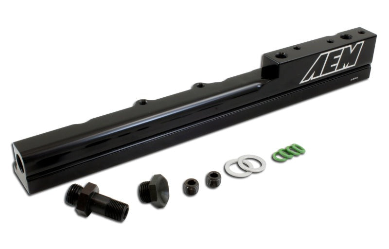 AEM 99-00 Honda Civic Si Black Fuel Rail