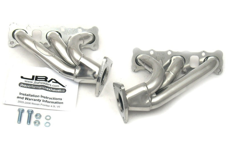 JBA 04-15 Nissan 4.0L V6 1-5/8in Primary Silver Ctd Cat4Ward Header