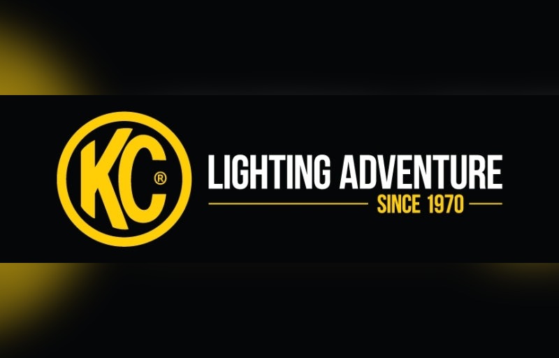 KC HiLiTES 17in. x 60in. Banner - Black w/Yellow