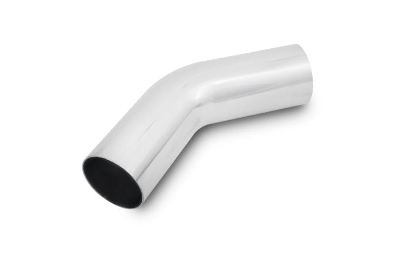 Vibrant 5in OD T6061 Aluminum Mandrel Bend 45 Degree - Polished