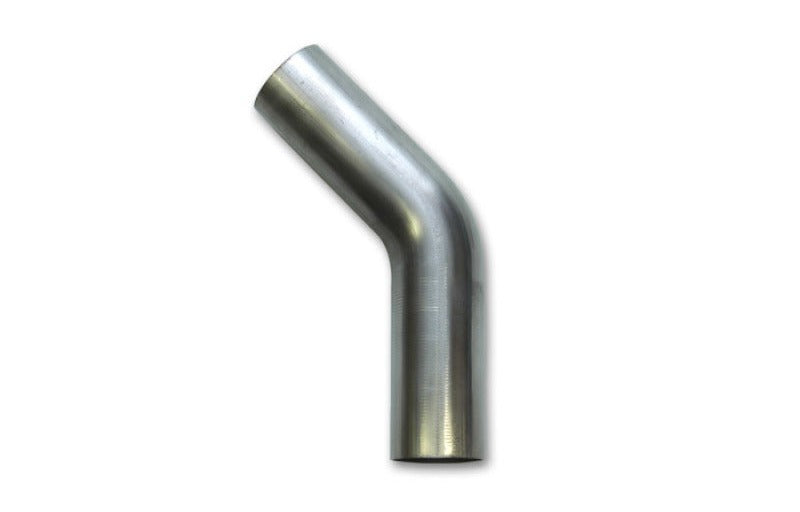 Vibrant 1.625in OD T304 SS 45 Deg Mandrel Bend 6in Leg Length