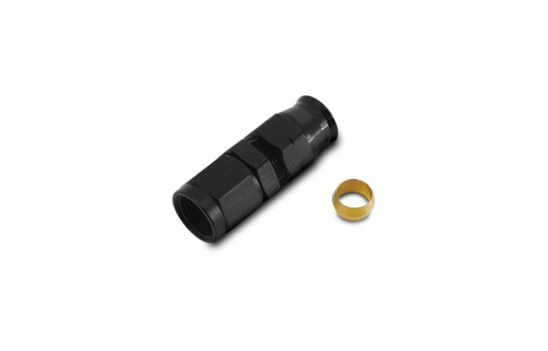 Vibrant -10AN Female to .625in Tube Adapter Fitting (w/Brass Olive Insert)