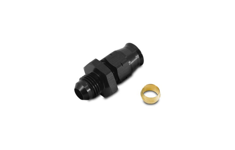 Vibrant -10AN Male to .625in Tube Adapter Fitting (w/Brass Olive Insert)