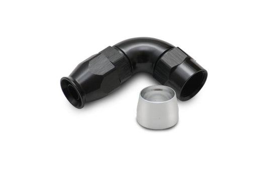 Vibrant -6AN 90 Degree Elbow Hose End Fitting for PTFE Lined Hose