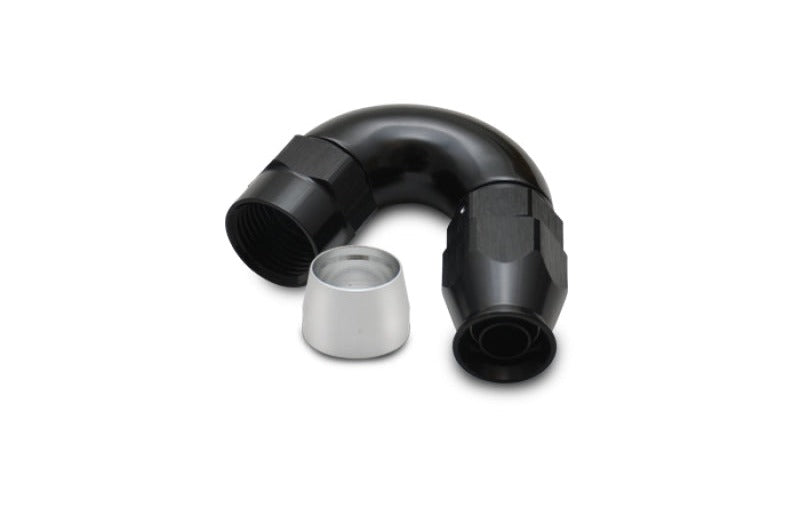 Vibrant -4AN 150 Degree Hose End Fitting for PTFE Lined Hose