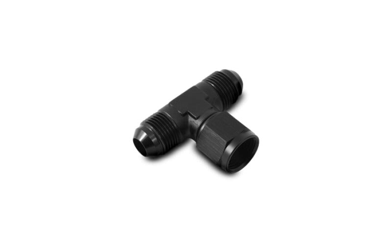 Vibrant -8AN Tee Fitting with Female -8AN Swivel On Side