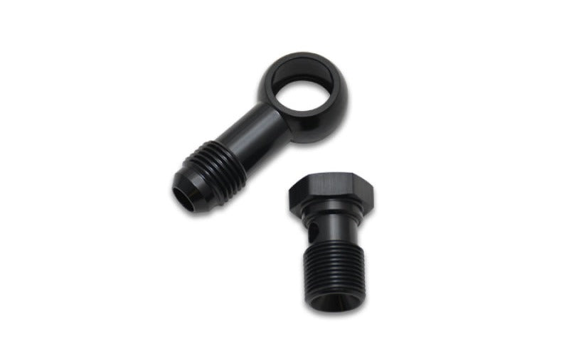 Vibrant Single -4AN 7/16-24 Aluminum Male Banjo Adapter Assembly