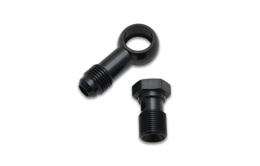 Vibrant Single -8AN 3/8-24 Aluminum Male Banjo Adapter Assembly