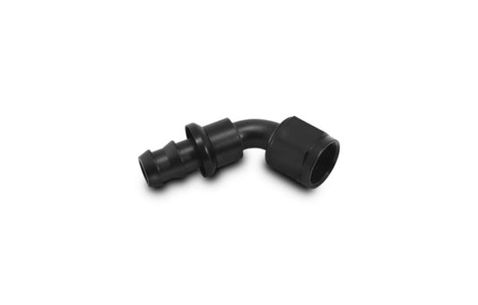 Vibrant Push-On 60 Degree Hose End Elbow Fitting Size -12AN