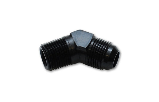 Vibrant -8 AN x 3/4in NPT 45 Degree Adapter Fittings - Aluminum