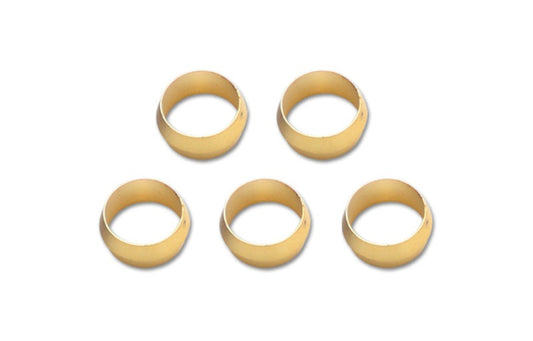 Vibrant 1/4in Brass Olive Inserts - 5pk