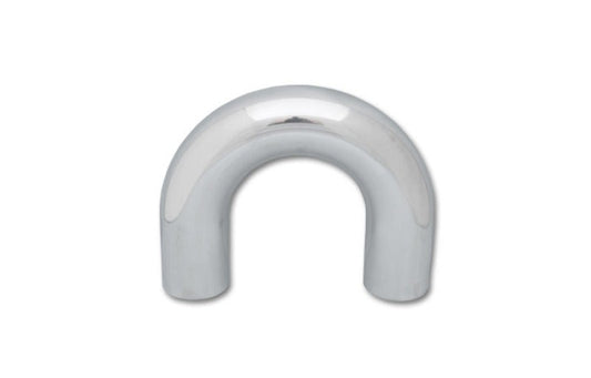 Vibrant 4in O.D. Universal Aluminum Tubing (180 degree Bend) - Polished