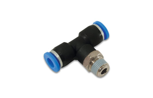 Vibrant Male Tee 1-Touch Fitting for 1/4in OD Tube (1/8in NPT)
