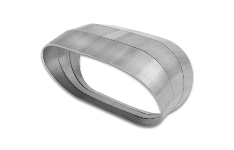 Vibrant Vertical 304 SS Oval Pie Cuts 3.5in OD Tight 45 Degree Elbow
