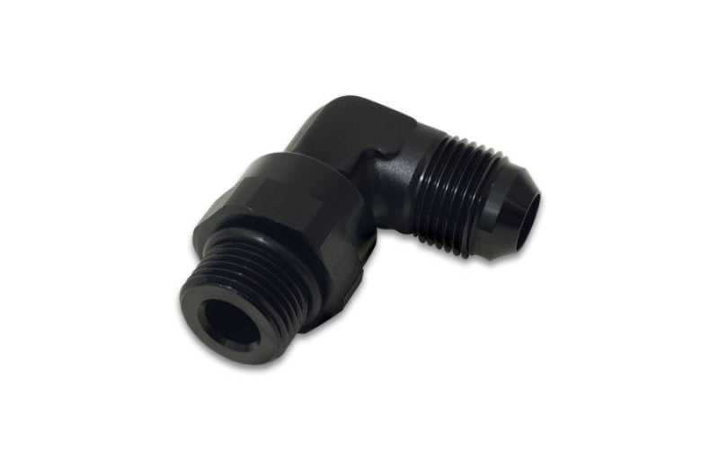 Vibrant -6AN Male Flare to Male -6AN ORB Swivel 90 Degree Adapter Fitting