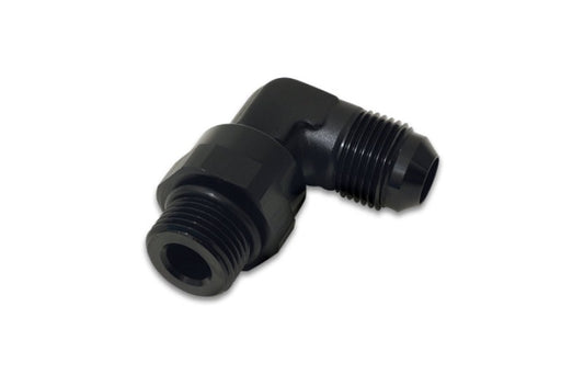 Vibrant -6AN Male Flare to Male -6AN ORB Swivel 90 Degree Adapter Fitting