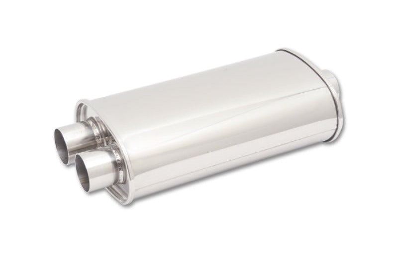 Vibrant StreetPower Oval Muffler 5in x 9in x 15in - 3in inlet/Dual Outlet