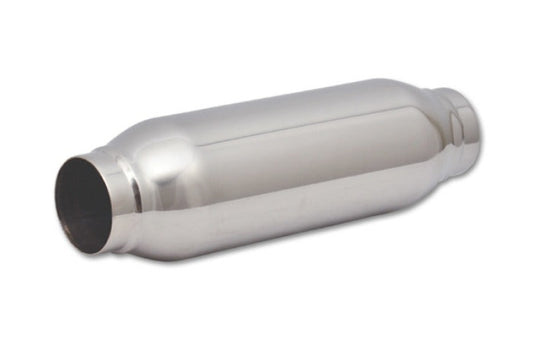 Vibrant SS Resonator (Standard Design) 2.in inlet/outlet x 12in long with 3.5in OD