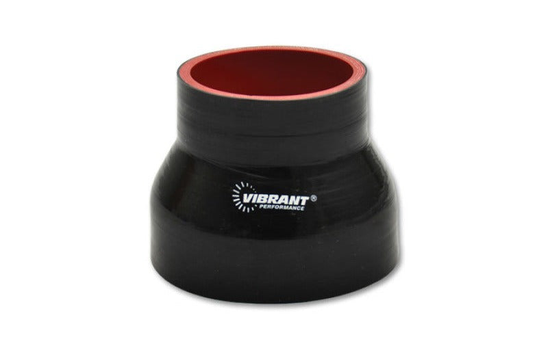 Vibrant 4 Ply Reducer Couper 3in ID x 2.75in ID x 4.5n Long - Black
