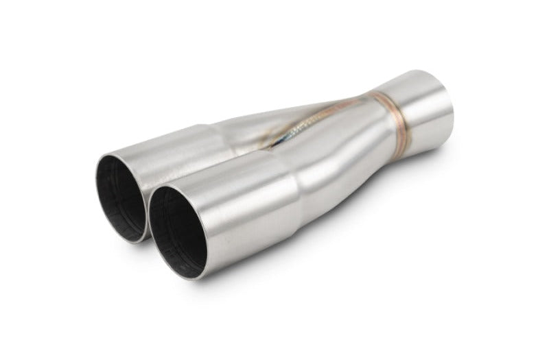 Vibrant 2-1 SS Merge Collectors (1-3/4in Inlet Slipover ID 2in Outlet OD)