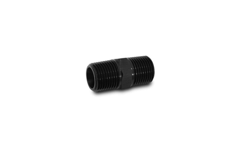 Vibrant 1/2in NPT x 1/2in NPT Straight Union Pipe Adapter Fitting - Aluminum