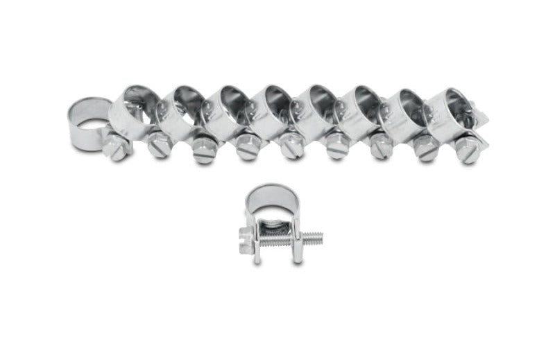 Vibrant Fuel Injector Style Mini Hose Clamps 11-13mm clamping range Pk of 10