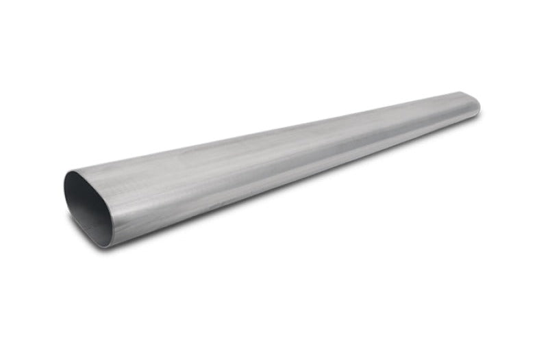 Vibrant 4in Oval (Nominal Size) T304 SS Straight Tubing (16 ga) - 5 foot length