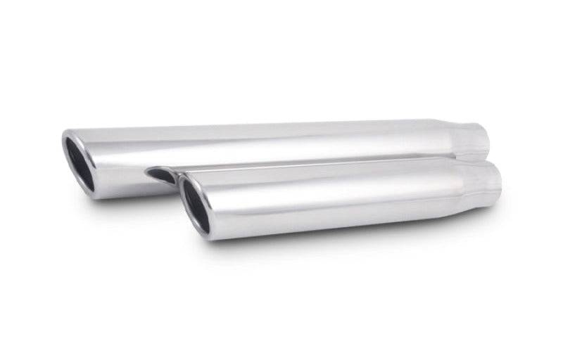 Vibrant 3in Round SS Truck/SUV Exh Tip (Single wall Angle Cut Rolled Edge)