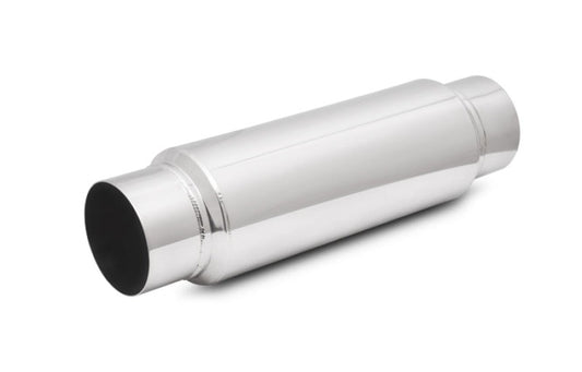 Vibrant SS Resonator (Standard Design) 2.5in inlet/outlet x 18in long with 5in OD