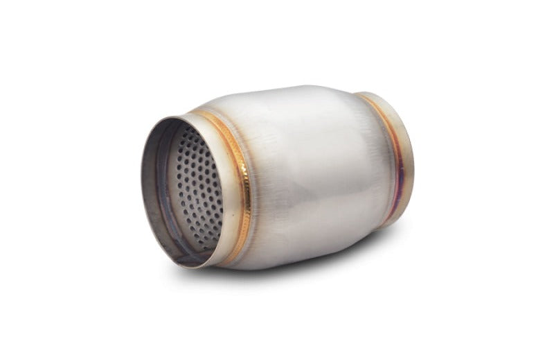 Vibrant SS Race Muffler 4in inlet/outlet x 5in long
